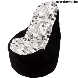 Babzsákfotel háttámlás -újságos